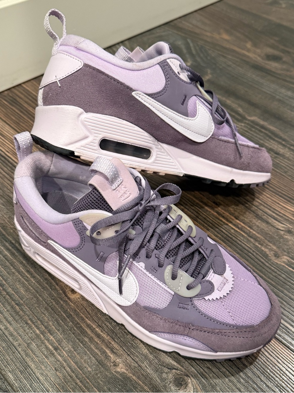 Nike Women’s Lavender & Purple Suede Mesh Sneakers